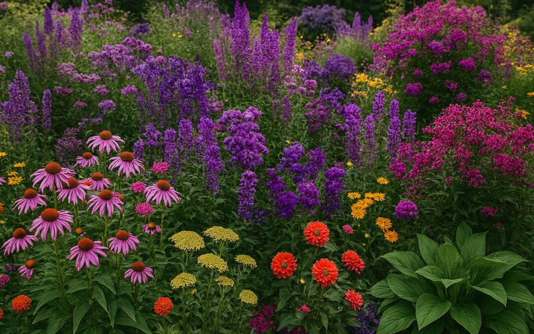 Ogrody maksymalistyczne: jak stworzyć bujną i kolorową przestrzeń?