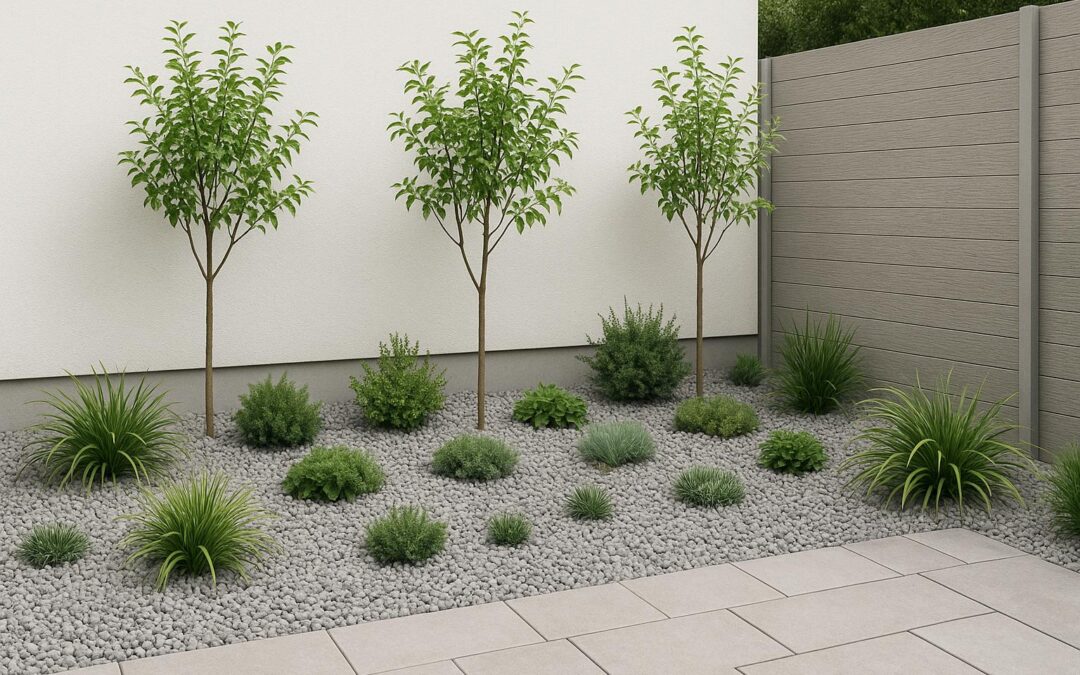 Nowoczesny ogród bez trawnika – zalety, rośliny, przykłady