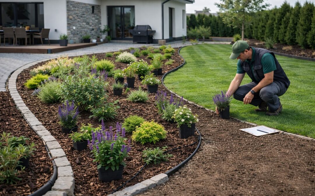 Komponowanie rabat w ramach zakładania ogrodów w Łodzi i okolicach